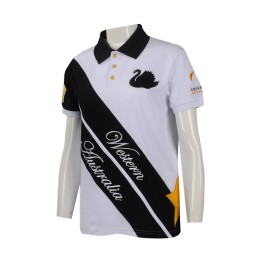 P988 度身訂做女裝短袖polo恤 印製女裝短袖polo恤 製作繡花LOGO款polo恤製造商    白色撞黑色領 P988 度身訂做女裝短袖polo恤 印製女裝短袖polo恤 製作繡花LOGO款polo恤製造商    白色撞黑色領