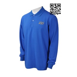 P719 來樣訂做Polo恤款式   設計長袖Polo恤款式  衫底開叉  自訂繡花LOGOPolo恤款式   Polo恤生產商     海藍色 P719 來樣訂做Polo恤款式   設計長袖Polo恤款式  衫底開叉  自訂繡花LOGOPolo恤款式   Polo恤生產商     海藍色