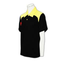 P205 製造 polo shirt 撞色直袖 反領polo恤批發     黑色  撞色鮮黃色 P205 製造 polo shirt 撞色直袖 反領polo恤批發     黑色  撞色鮮黃色