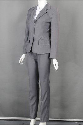 iG-BD-CN-160 制作上班女西装套装和  订购灰色正装西装 女西装制服公司