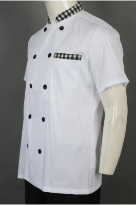 iG-BD-CN-063 订购白色厨师服 设计双排扣厨师服  厨师制服制服公司 