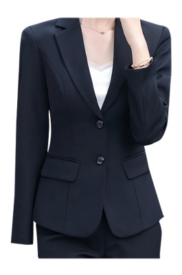 設計黑色加絨西裝外套    訂造女秋冬西裝外套   面試正裝  工作服   正式場合   職業套裝   SKLS068