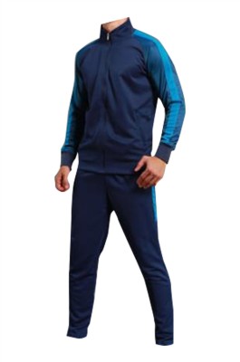 SKTAFC002 訂製長袖運動套裝 設計足球 健身 訓練 籃球兩件套運動服 拉鏈外套 運動套裝製衣廠