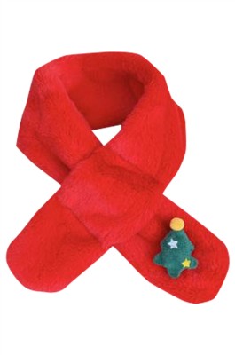 SKCCS001 訂製兒童珊瑚絨圍脖  設計聖誕圍巾 保暖  圍巾中心
