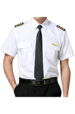 SKSU006  製造飛機師物業保安襯衫制服     設計長短袖保安制服  保安襯衫制服供應商