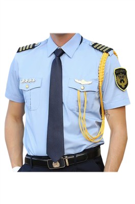 SKSU010  製造保安恤衫  個人設計物業管理 保安短袖長袖保安制服  保安制服專門店