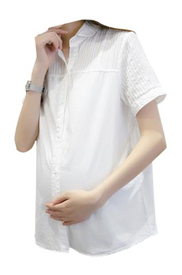SKUFPW020  網上下單訂購短袖孕婦裝 設計襯衫工作服孕婦裝 孕婦裝中心
