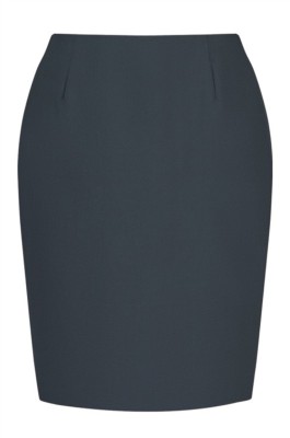 網上下單訂做團體夏季女西裙 設計弧形腰西裝裙 西裝裙中心 炭灰色 49%納米冰絲纖維 49%polyester 4%Spandex 260克 WXQ4902 SHWS006