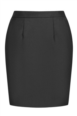 訂做職業女西裙 設計腰側橡筋西裝裙 西裝裙供應商 70%polyester 30%Rayon 410克 CHENSHANG WQ1001 SHWS007