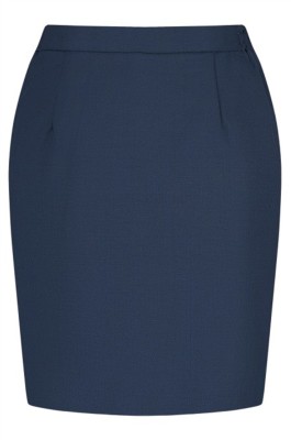 訂做寶藍千鳥格西裝裙 個人設計腰側橡筋西裙 西裙專門店 50%polyester 50%羊毛  270克 CHENSHANG WQ5010 SHWS020