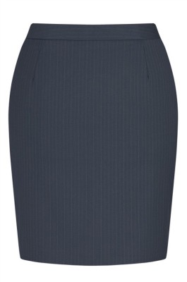 網上下單訂購條紋西裙  設計腰側橡筋女西裙 女西裙製衣廠 68%polyester 34%Rayon 2%Spandex 290克 WQ1006 CHENSHANG SHWS024