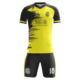 訂造友誼賽足球服 自訂印花撞色袖足球服套裝 足球服生產商 FJ018 訂造友誼賽足球服 自訂印花撞色袖足球服套裝 足球服生產商 FJ018