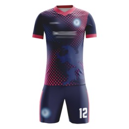製造球隊足球服  自訂熱升華LOGO 領短袖足球服足球服套裝中心 FJ019 製造球隊足球服  自訂熱升華LOGO 領短袖足球服足球服套裝中心 FJ019