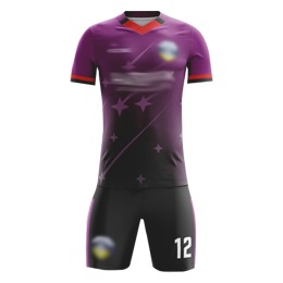 訂造比賽運動足球服  設計V領漸變色整件印LOGO足球服套裝 足球服中心  FJ021 訂造比賽運動足球服  設計V領漸變色整件印LOGO足球服套裝 足球服中心  FJ021