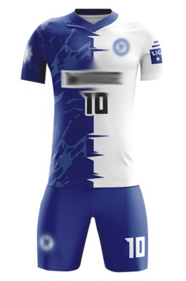 訂製訓練隊足球服 設計V領撞色足球服套裝 足球服生產商 FJ027