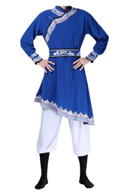 訂購蒙古舞蹈服裝    設計蒙族演出服    成人筷子舞現代男士舞蹈服飾     表演服內蒙古    SKDO009