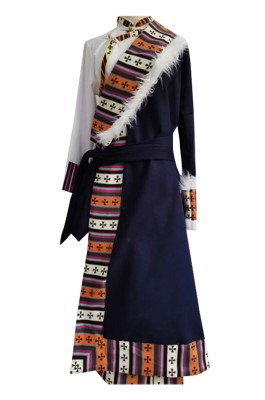 設計藏族服裝  女貴族藏袍      訂做西藏少數民族風寫真   藏式舞蹈演出服飾   SKDO017