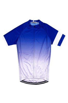 大量訂做短袖漸變藍單車衫   個人設計山地騎行吸濕排汗單車衫  單車衫製衣廠 SKCSCP015