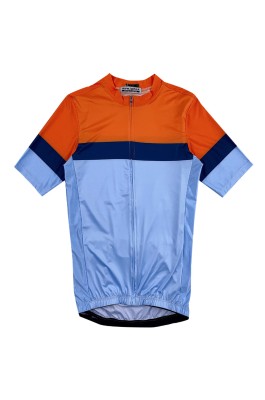 訂購圓領短袖競賽單車衫   設計吸濕排汗撞色單車衫  單車衫製衣廠  SKCSCP018