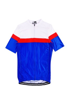 訂做藍色短袖單車衫  設計短袖訓練山地自行單車衫  單車衫供應商 SKCSCP020