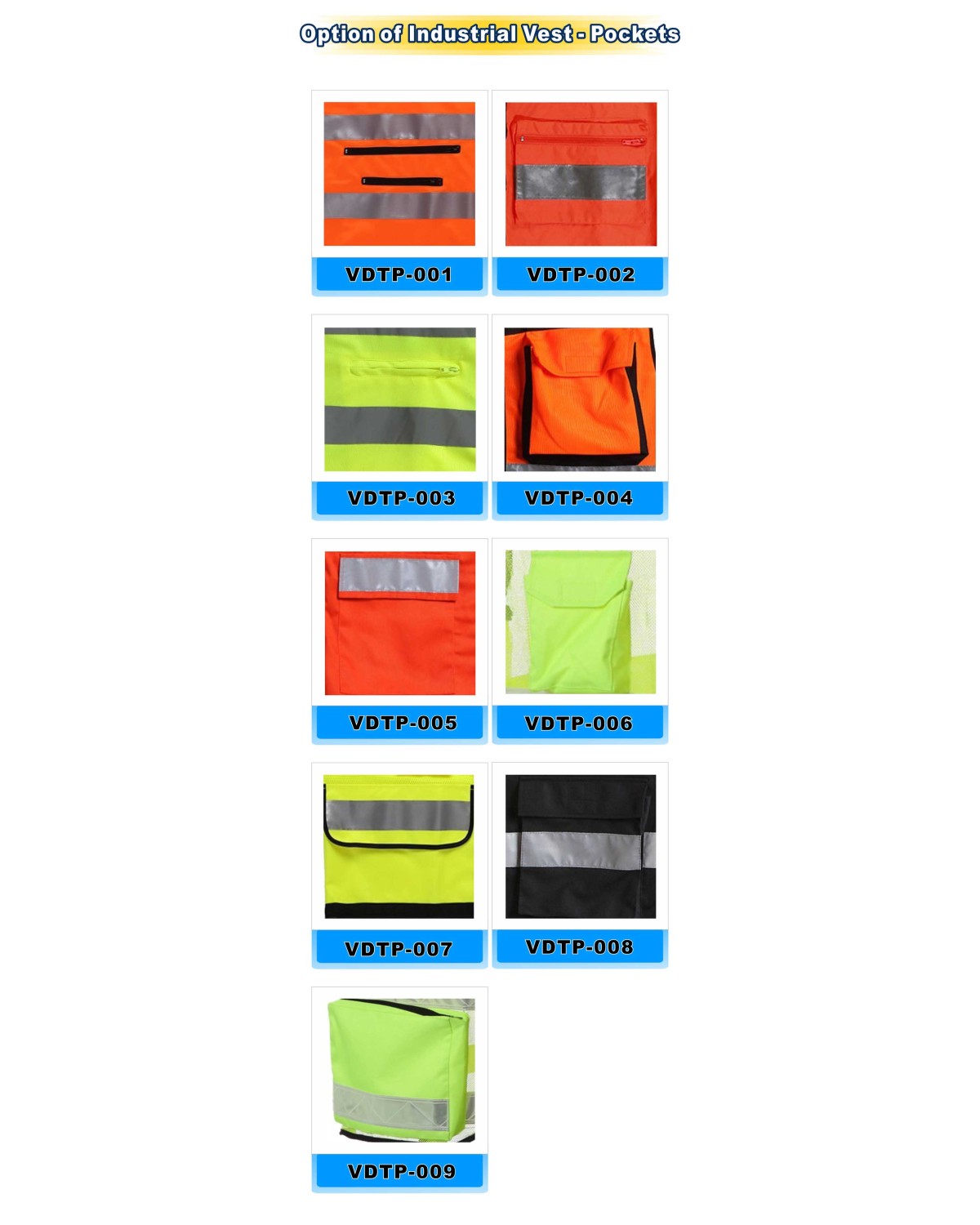 Option of lndustrial Vest-Pockets