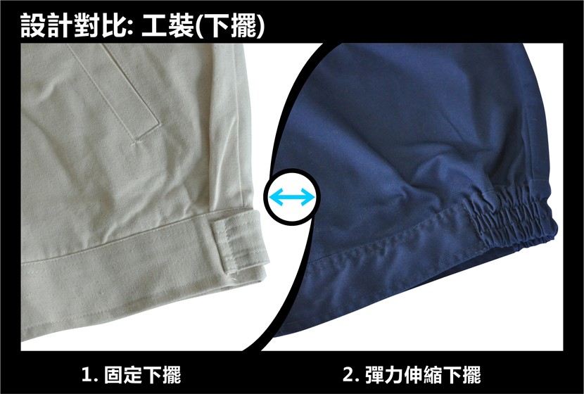 設計對比:工裝(下擺)