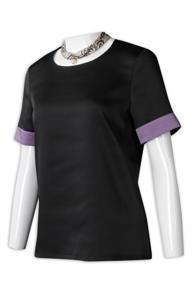 Hl020 Design Color Contrast Cuff Uniform Supply Hotel Front Desk Staff