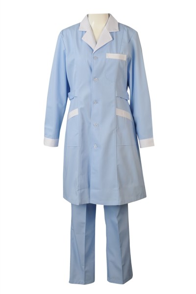 White lab coat long sleeve nurse trousers female doctor cosmetologist's ...