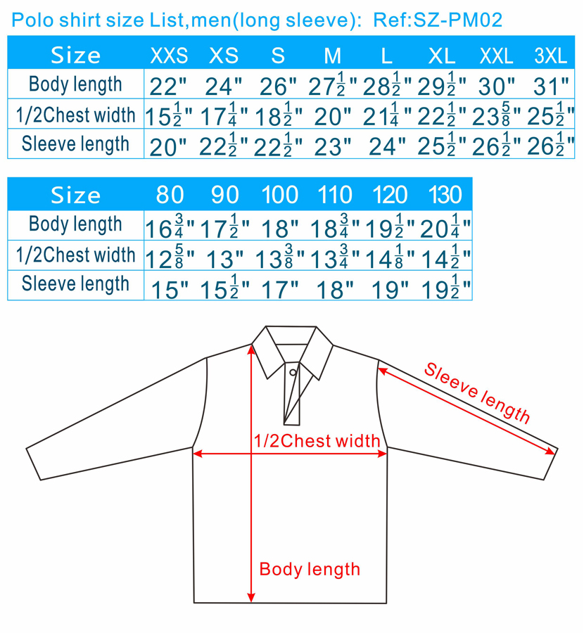 Gildan 3800 Classic Polo T Shirt Size Chart For Printify For | sites ...
