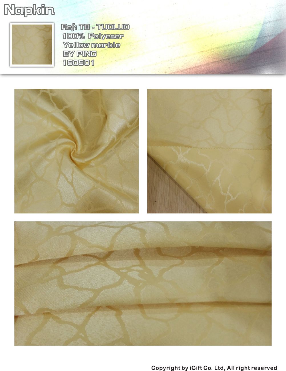 Napkin-yellow marble