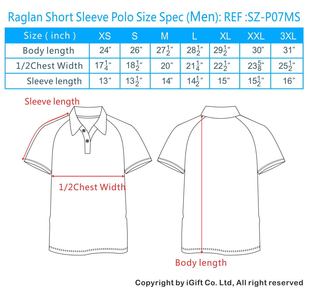 polo t shirt size chart, polo t-shirt size guide, mens polo t shirt ...