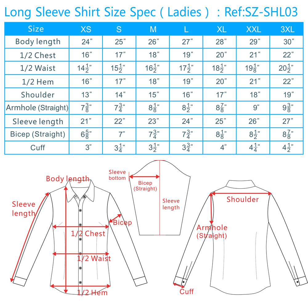 Shirt Size Conversion Chart