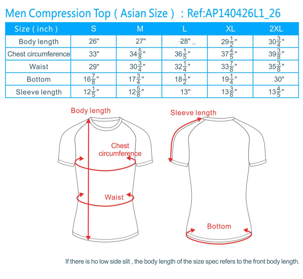 Asian Size Chart To Us Size Chart