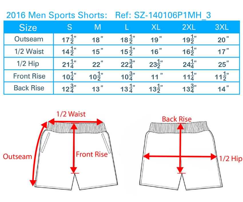 North Face Mens Shorts Size Chart at Douglas Teal blog