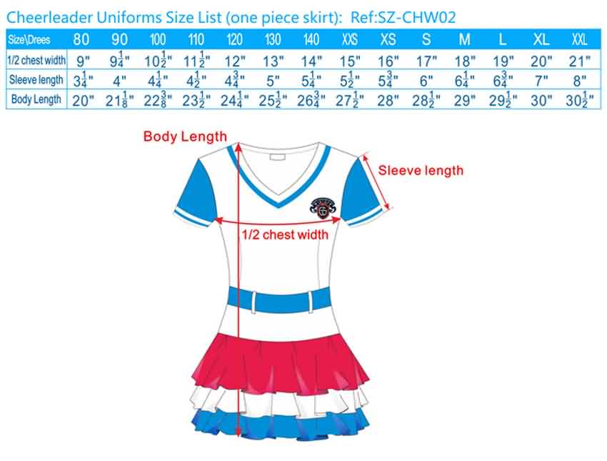 cheer uniforms size, cheerleading team uniforms, cheerleading and danz