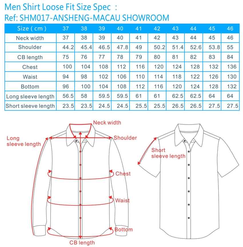 T Shirt Size Chart For In India