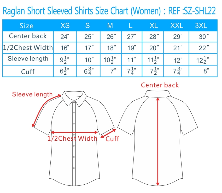 shirt measurement chart