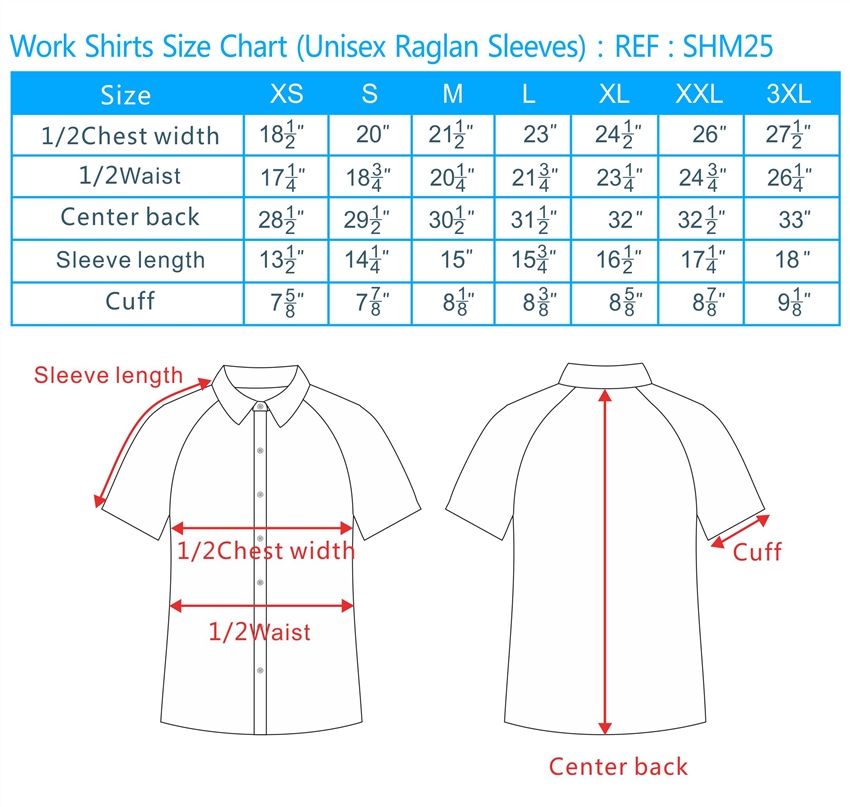 Mens Slim Fit Shirt Size Chart