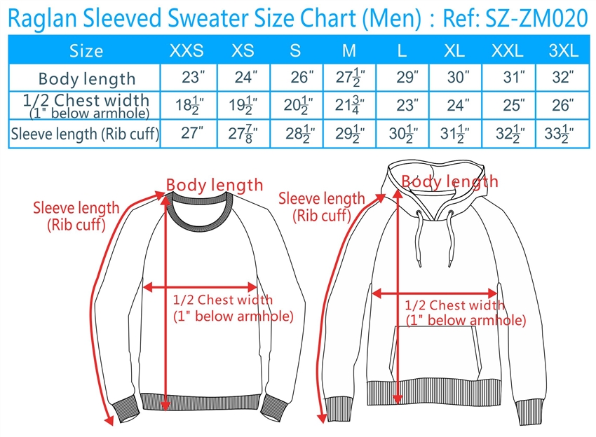Ralph Sweater Size Chart