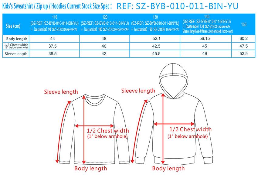 zip fleece jackets sizing, zip fleece hoodies size chart, sweatshirts