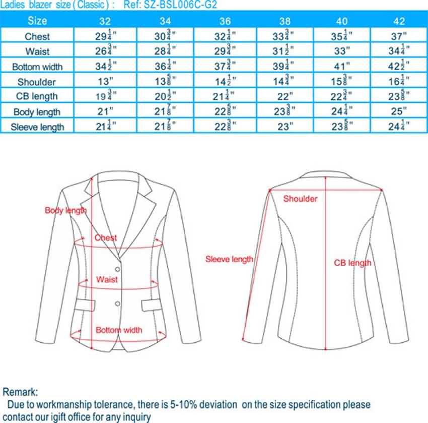 blazer low sizing