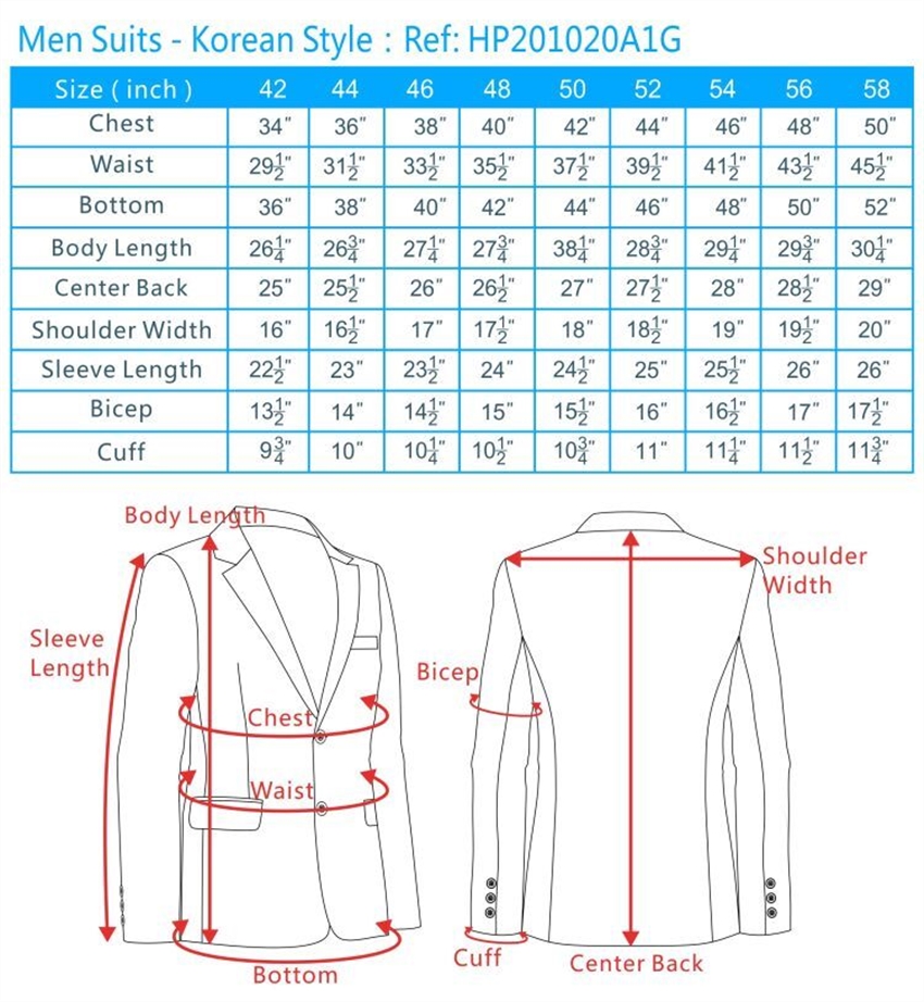 Big And Blazer Size Chart