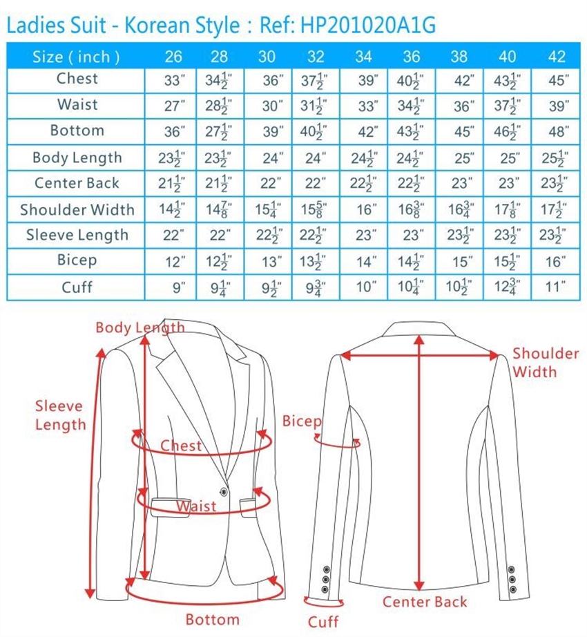 blazer size chart, mens blazer jacket size chart, ladies blazer size ...